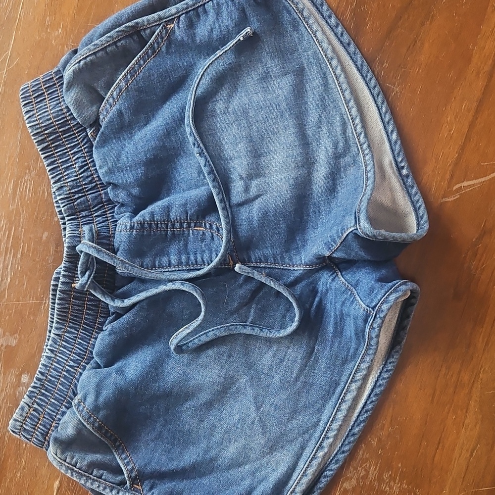 Denim Drawstring Women’s Shorts - Blue Jean - Picture 9 of 9